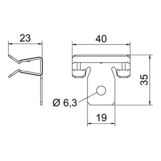 OBO Bettermann Collier de fixation SCVH 4-10 avec trou de fixation