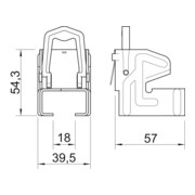 OBO Bettermann Collier de fixation Vertr 5-11mm 328 1-5