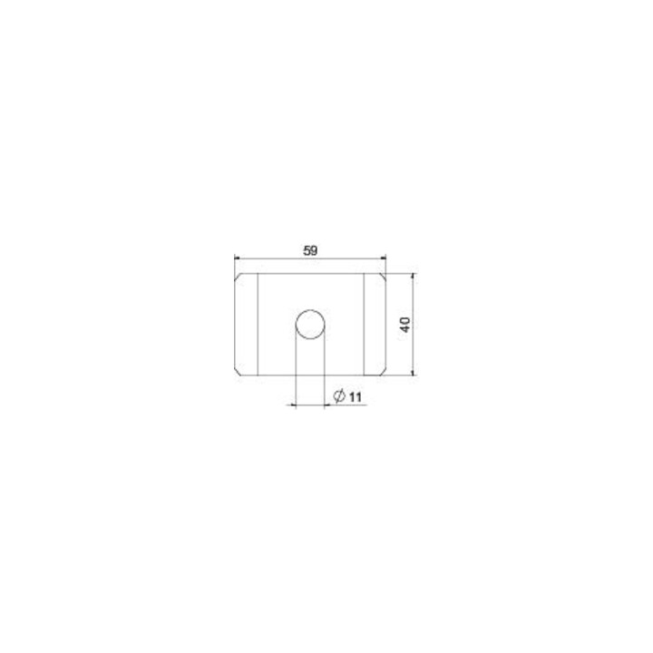 OBO Bettermann Collier de serrage GKS 50 11 A4 M10 60 × 40 VA 1.440