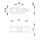 OBO Bettermann Collier de serrage ISO pour fil d'acier gris 4024 9-16