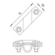 OBO Bettermann Collier de serrage Vertr pour rond et plat 2760 20 FT-4