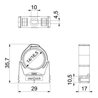 OBO Bettermann Collier StarQuick SQ-15 14,0-16,5 mm LGR