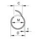 OBO Bettermann Conduit ouvert M25 lgr, 2 m PVC 2953 LGR