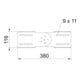OBO Bettermann Connecteur articulé Vertr 110 × 330 mm WRGV 110 FS