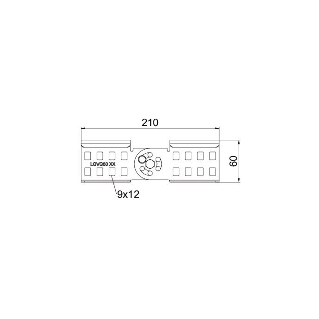 OBO Bettermann Connecteur articulé Vertr pour échelle à câble LGVG 60 FS