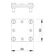 OBO Bettermann Connecteur croisé 256 A-DIN 30 sans plaque intermédiaire VA