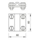 OBO Bettermann Connecteur croisé 8-10xplat 252 8-10XFL30 FT