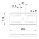 OBO Bettermann Connecteur d’angle 110 × 250 mm WRWVK 110 FS