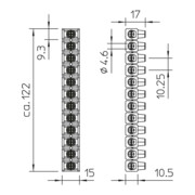 OBO Bettermann Connecteur de dérivation assorti couleurs 70 VDE-4