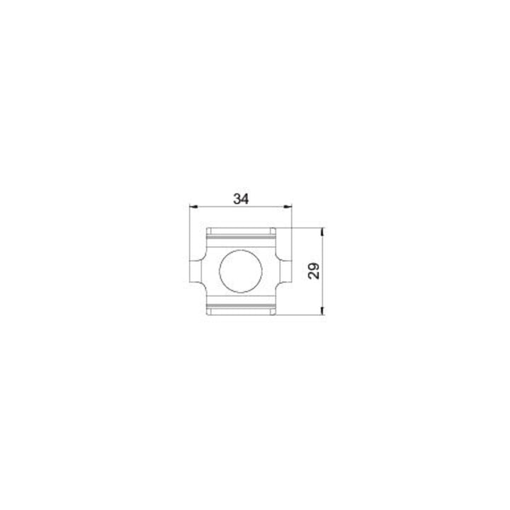 OBO Bettermann Connecteur de jonction de points d'impact GSV 34 FT