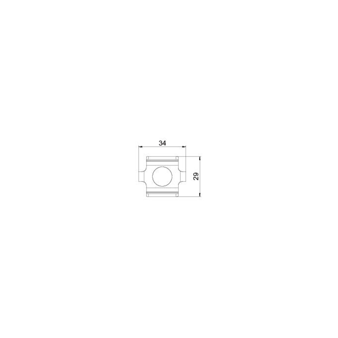 OBO Bettermann Connecteur de jonction de points d'impact GSV 34 FT