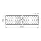 OBO Bettermann Connecteur de jonction pour goulotte câble 200 mm pour 60 mm RWVL 60 FT