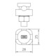 OBO Bettermann Connecteur de raccordement 1 pièce, Forme A 5001 DIN-FT