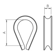 OBO Bettermann Cosse de câble galvanisée vz 946 3 G-3