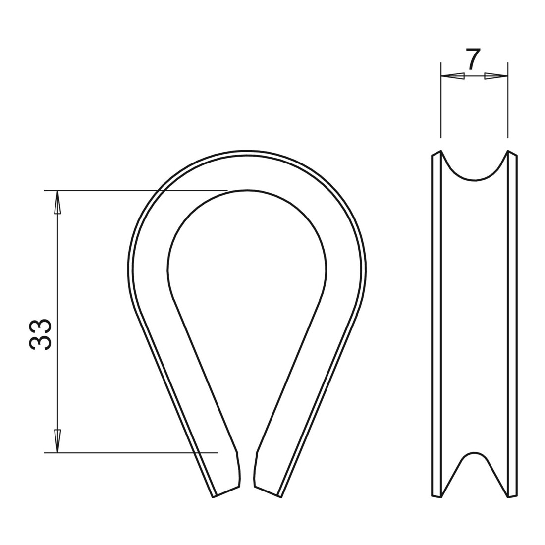 OBO Bettermann Cosse de câble galvanisée vz 946 6 G