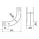 OBO Bettermann Coude vertical 90 degrés 60 × 200 mm RBV 620 S FS