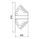 OBO Bettermann Courbe réglable en angle 60 x 300 mm galvanisée RB W 630 FS