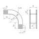 OBO Bettermann Courbe verticale 90° 60×100 mm RBV 610 F FS
