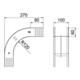 OBO Bettermann Courbe verticale 90° 60×100 mm RBV 610 F FS