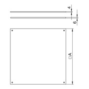 OBO Bettermann Couvercle aveugle pour UZD350-2/3 DU 350-2-4