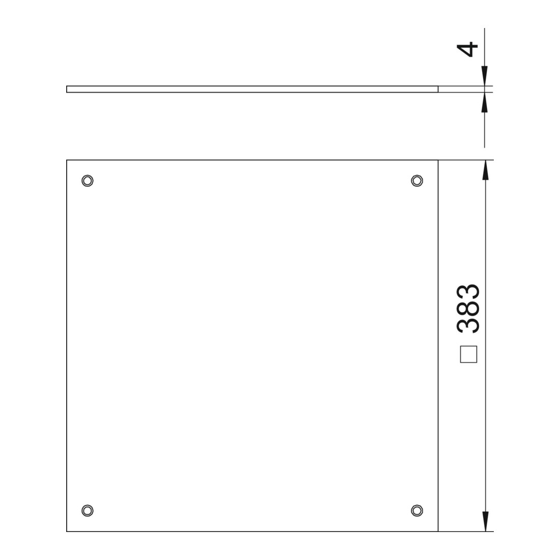 OBO Bettermann Couvercle aveugle pour UZD350-2/3 DU 350-2