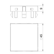 OBO Bettermann Couvercle aveugle Vertr ADP-B RW1-3