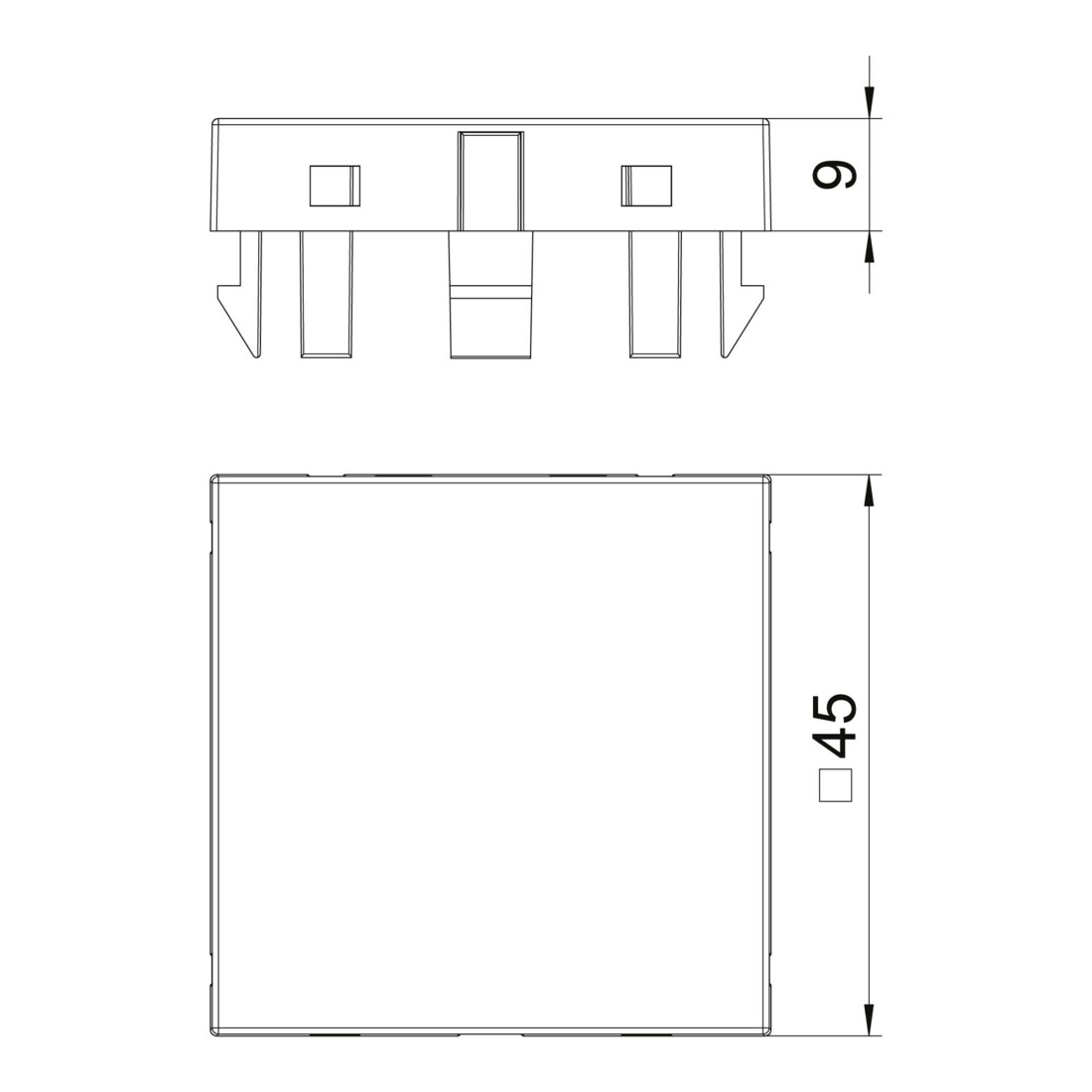 OBO Bettermann Couvercle aveugle Vertr ADP-B RW1