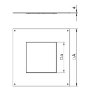 OBO Bettermann Couvercle de montage Vertr 250-2 pour GES4 DUG 250-3 4-4