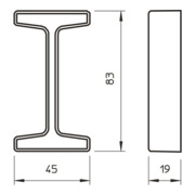 OBO Bettermann Couvercle de protection Vertr pour IS8 manche, orange IS 8 KS OR-3
