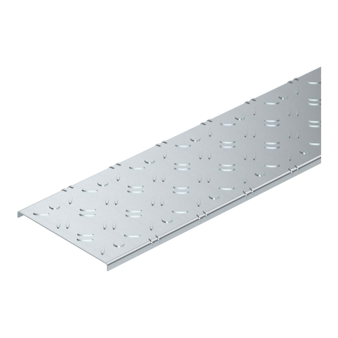 OBO Bettermann Couvercle en tôle striée pour goulotte de câble accessible DBKR 400 FS