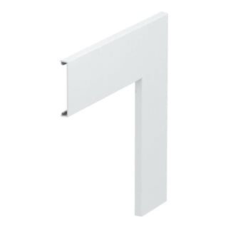 OBO Bettermann Couvercle supérieur angle plat lisse, PVC, rw GK-OTGFRW