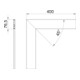OBO Bettermann Couvercle supérieur angle plat lisse, PVC, rw GK-OTGFRW