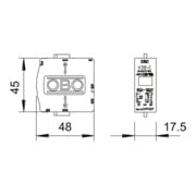 OBO Bettermann Couvercle supérieur pour parafoudre Modèle 220V V20-C 0-280-3