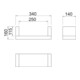 OBO Bettermann Dispositif de fixation de câble 340×160×140 mm ZSE90-25-11
