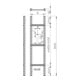 OBO Bettermann Échelle d'accès 200×3000 mm, moyenne SLM 50 C40 2 FT