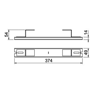 OBO Bettermann Élément de support 250 IBST 25038 Hauteur de canal 38 mm