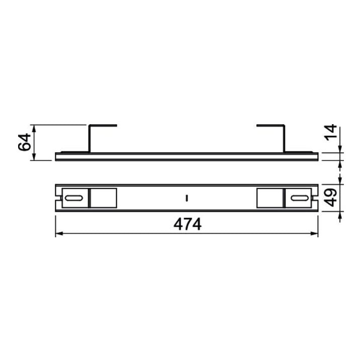 OBO Bettermann Élément de support IBST 35048 Canal 350 48 mm