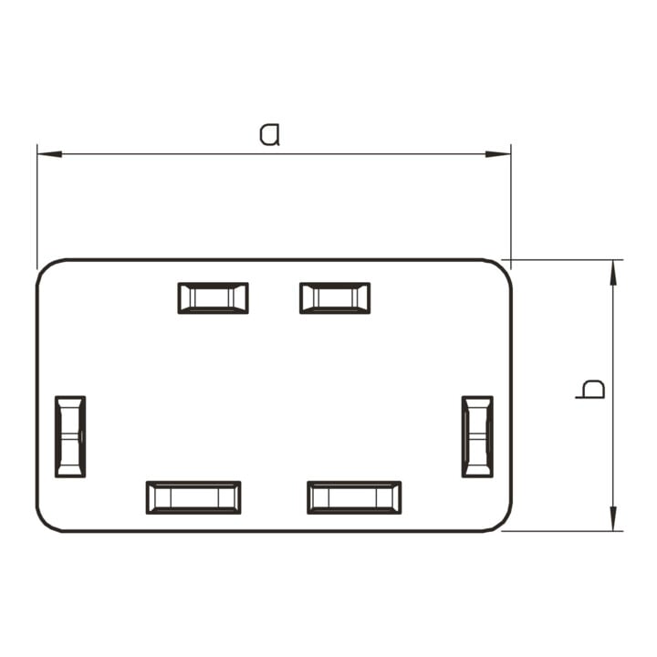 OBO Bettermann Embout de finition 60×60 mm WDK HE60060RW