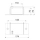 OBO Bettermann Embout de finition 70 × 110 mm BSKM-VK 0711