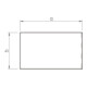 OBO Bettermann Embout de terminaison 80×170 mm PVC, rws, RAL9010 WDK HE80170RW