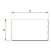 OBO Bettermann Embout de terminaison 80×170 mm PVC, rws, RAL9010 WDK HE80170RW-4