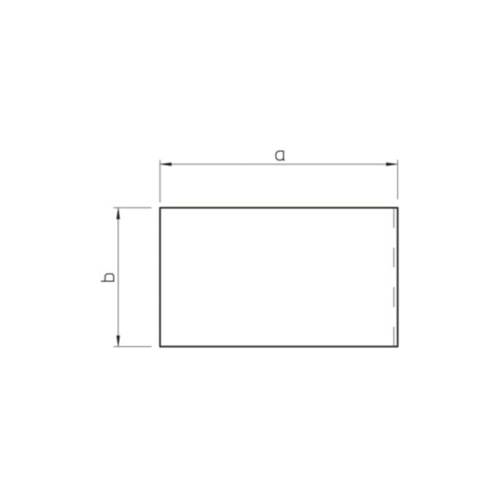 OBO Bettermann Embout de terminaison 80×170 mm PVC, rws, RAL9010 WDK HE80170RW
