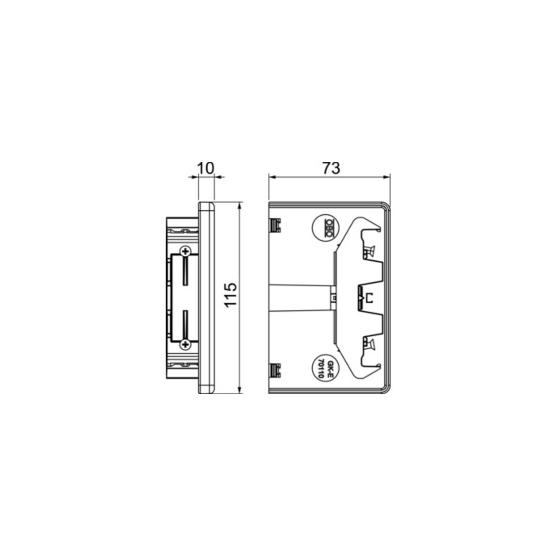 OBO Bettermann Embout de terminaison GK-E70110RW