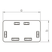 OBO Bettermann Embout final 60×210 mm WDK HE60210RW-4
