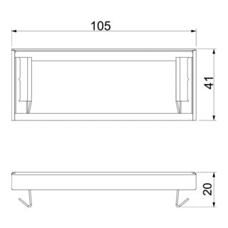 OBO Bettermann Embout tissu coupe-feu PLM EP 0410 FS