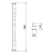 OBO Bettermann Équerre de nivellement pour UZD350-3, acier, FS NW 350-3 QK-3
