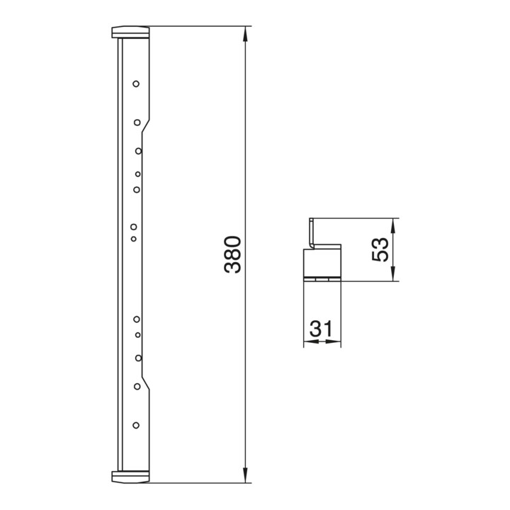 OBO Bettermann Équerre de nivellement pour UZD350-3, acier, FS NW 350-3 QK