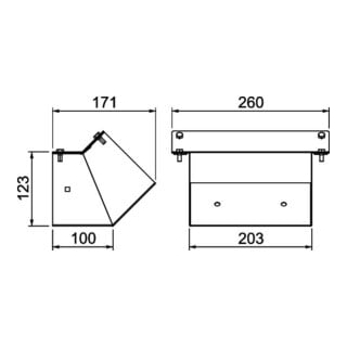 OBO Bettermann Etage steigend 171 x 158 x 260 PLMR LR 1220 A2