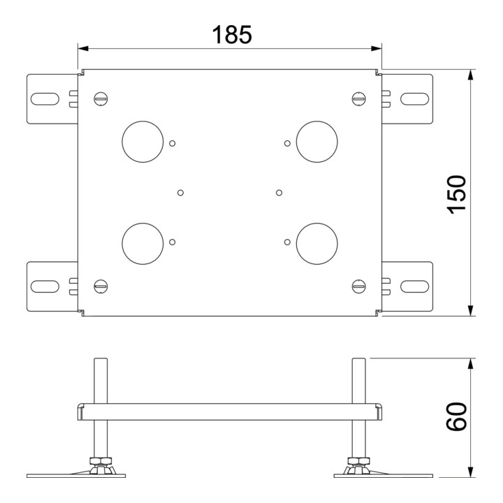 OBO Bettermann Extension de hauteur HE 60UH2 pour UDHOME2
