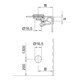 OBO Bettermann Fermeture à loquet pivotant pour couvercle de canalisation DRL H FT